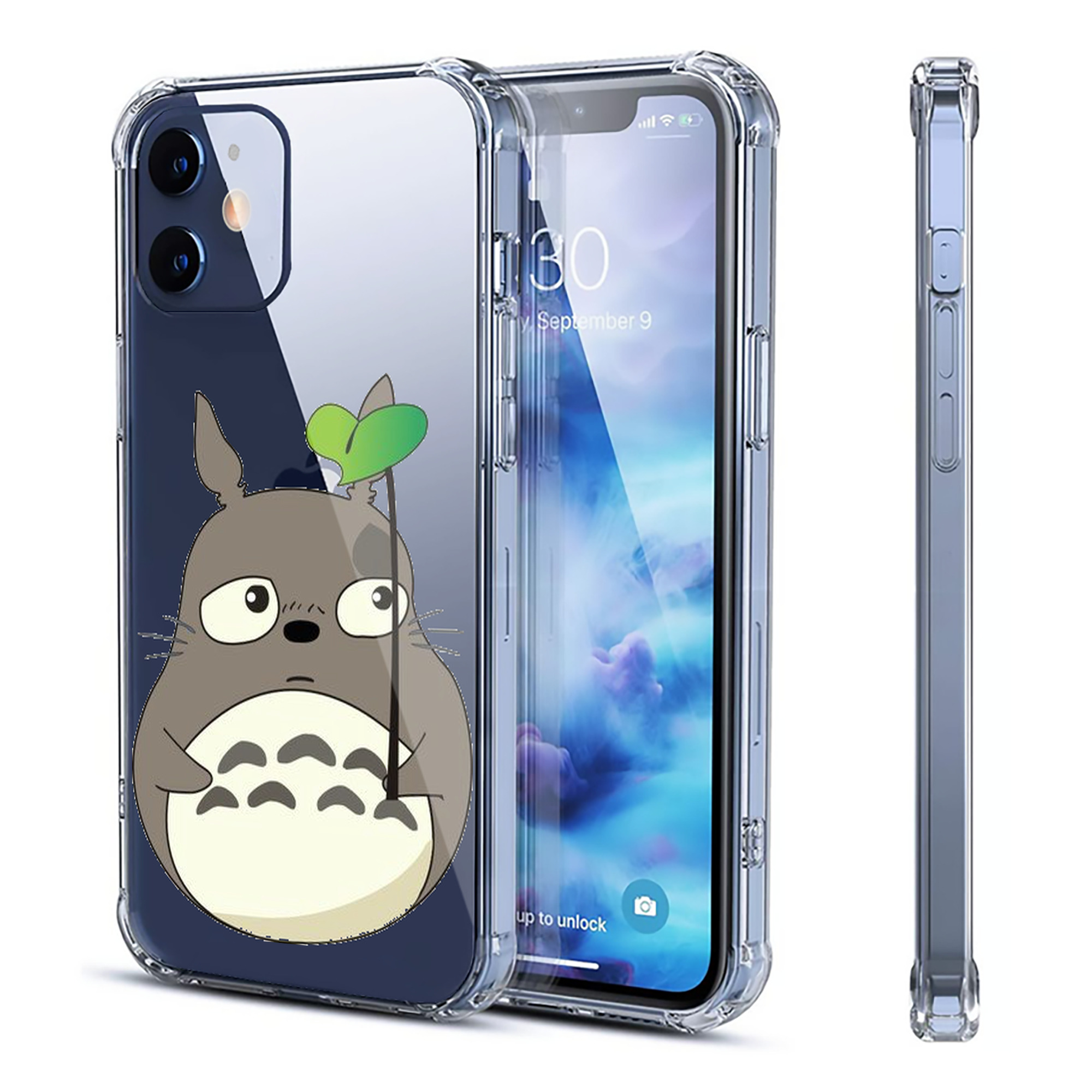 （画像用） となりのトトロ 草壁メイ 草壁サツキ My Neighbor Totoro Satsuki Kusakabe Mei Kusakabe 【iPhone 12シリーズ対応】透明スマホケース（クリアソフトケース）